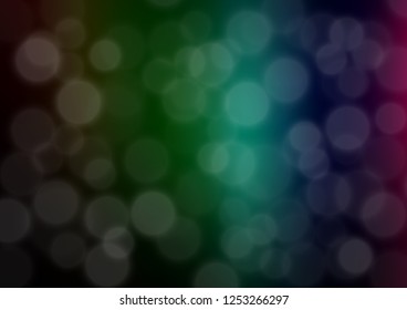 Dark Multicolor, Rainbow vector abstract template. Creative illustration in halftone style with gradient. A completely new design for your business.