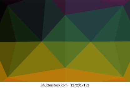 Dark Multicolor, Rainbow vector abstract mosaic backdrop. Brand new colored illustration in blurry style with gradient. A completely new template for your business design.
