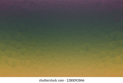 Dark Multicolor, Rainbow vector abstract mosaic background. Creative geometric illustration in Origami style with gradient. The template can be used as a background for cell phones.