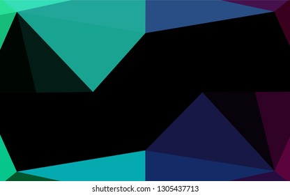 Dark Multicolor, Rainbow vector abstract mosaic background. Colorful abstract illustration with gradient. The elegant pattern can be used as part of a brand book.