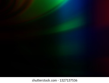 Dark Multicolor, Rainbow vector abstract bokeh pattern. Creative illustration in halftone style with gradient. A completely new template for your design.