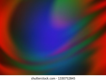 Dark Multicolor, Rainbow vector abstract blurred template. Colorful abstract illustration with gradient. The best blurred design for your business.
