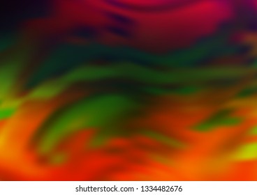 Dark Multicolor, Rainbow vector abstract bokeh pattern. Colorful illustration in blurry style with gradient. A completely new design for your business.