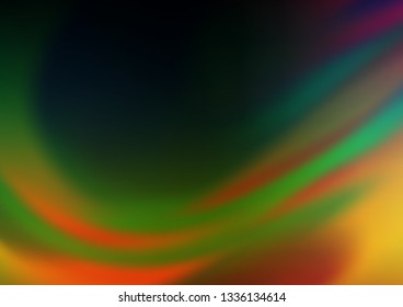 Dark Multicolor, Rainbow vector abstract bokeh pattern. Shining colorful illustration in a Brand new style. The blurred design can be used for your web site.