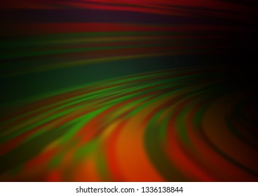 Dark Multicolor, Rainbow vector abstract blurred template. Colorful abstract illustration with gradient. A completely new template for your design.