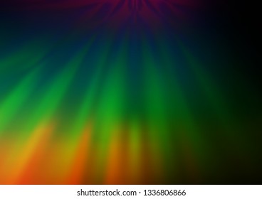 Dark Multicolor, Rainbow vector abstract blurred background. Colorful illustration in abstract style with gradient. A new texture for your design.
