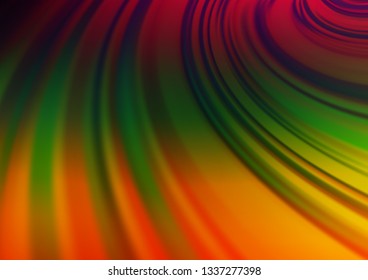 Dark Multicolor, Rainbow vector abstract background. A vague abstract illustration with gradient. The blurred design can be used for your web site.