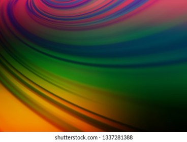 Dark Multicolor, Rainbow vector abstract bokeh pattern. Shining colorful illustration in a Brand new style. Brand new style for your business design.