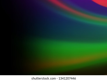 Dark Multicolor, Rainbow vector abstract background. Colorful illustration in blurry style with gradient. A completely new design for your business.