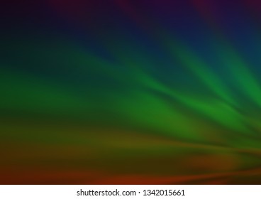 Dark Multicolor, Rainbow vector abstract blurred template. A vague abstract illustration with gradient. The blurred design can be used for your web site.