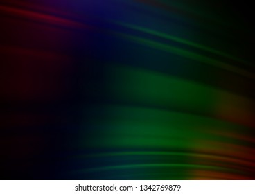 Dark Multicolor, Rainbow vector abstract blurred template. Colorful illustration in blurry style with gradient. The template can be used for your brand book.