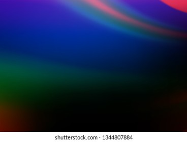 Dark Multicolor, Rainbow vector abstract bright template. Shining colorful illustration in a Brand new style. A completely new design for your business.