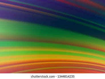 Dark Multicolor, Rainbow vector abstract bright background. Colorful illustration in abstract style with gradient. A new texture for your design.