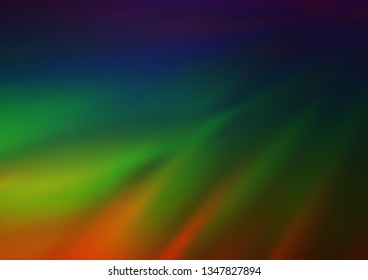 Dark Multicolor, Rainbow vector abstract bright background. Modern geometrical abstract illustration with gradient. A new texture for your design.