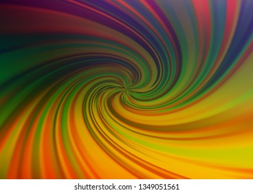 Dark Multicolor, Rainbow vector abstract bright template. Colorful illustration in abstract style with gradient. The template can be used for your brand book.