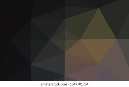 Dark Multicolor, Rainbow vector abstract mosaic background. Shining colored illustration in a Brand new style. Completely new template for your business design.