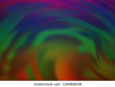 Dark Multicolor, Rainbow vector abstract blurred background. A completely new color illustration in a bokeh style. A completely new template for your design.