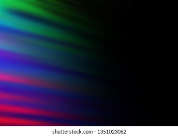 Dark Multicolor, Rainbow vector abstract blurred template. Colorful illustration in abstract style with gradient. A completely new template for your design.