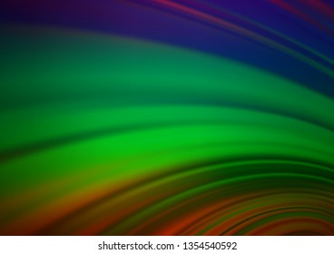 Dark Multicolor, Rainbow vector abstract bright background. Colorful illustration in abstract style with gradient. The background for your creative designs.
