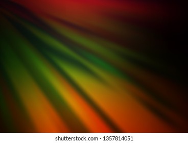 Dark Multicolor, Rainbow vector abstract blurred template. Colorful abstract illustration with gradient. The elegant pattern for brand book.