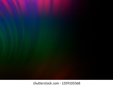 Dark Multicolor, Rainbow vector abstract blurred template. Colorful illustration in abstract style with gradient. The background for your creative designs.