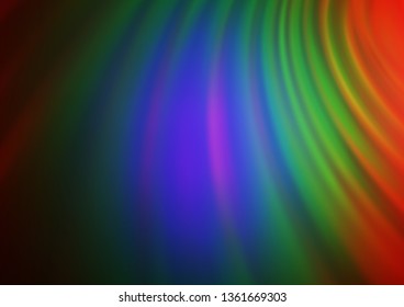 Dark Multicolor, Rainbow vector abstract template. Shining colorful illustration in a Brand new style. Brand new style for your business design.