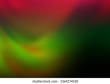 Dark Multicolor, Rainbow vector abstract blurred template. Creative illustration in halftone style with gradient. A new texture for your design.