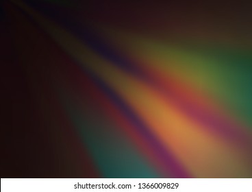 Dark Multicolor, Rainbow vector abstract bright background. Creative illustration in halftone style with gradient. The blurred design can be used for your web site.