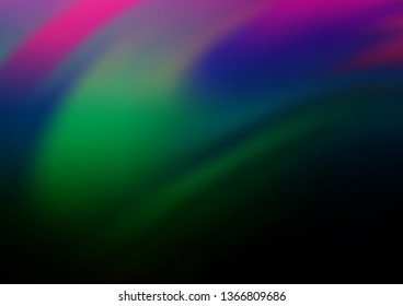 Dark Multicolor, Rainbow vector abstract bright template. An elegant bright illustration with gradient. The blurred design can be used for your web site.