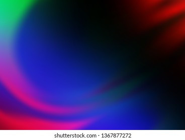 Dark Multicolor, Rainbow vector abstract bright template. An elegant bright illustration with gradient. Brand new style for your business design.