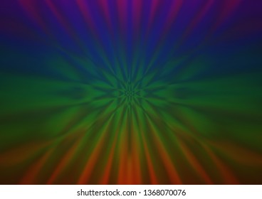 Dark Multicolor, Rainbow vector abstract bokeh pattern. Shining colorful illustration in a Brand new style. A completely new template for your design.