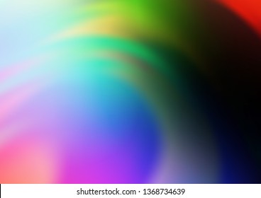 Dark Multicolor, Rainbow vector abstract blurred background. A completely new color illustration in a bokeh style. The best blurred design for your business.