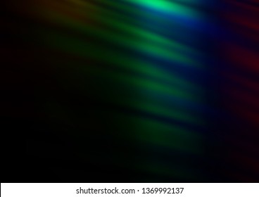 Dark Multicolor, Rainbow vector abstract bright background. Glitter abstract illustration with an elegant design. The best blurred design for your business.