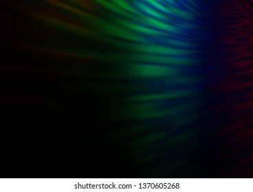 Dark Multicolor, Rainbow vector abstract bright background. Modern geometrical abstract illustration with gradient. A completely new design for your business.