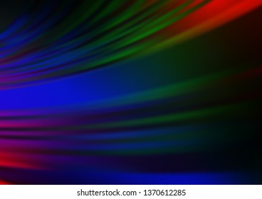 Dark Multicolor, Rainbow vector abstract template. Creative illustration in halftone style with gradient. The template for backgrounds of cell phones.