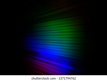 Dark Multicolor, Rainbow vector abstract background. Colorful illustration in blurry style with gradient. The background for your creative designs.
