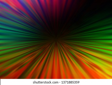 Dark Multicolor, Rainbow vector abstract blurred template. Colorful illustration in blurry style with gradient. The blurred design can be used for your web site.