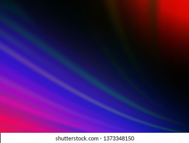 Dark Multicolor, Rainbow vector abstract bright template. Colorful abstract illustration with gradient. The template can be used for your brand book.