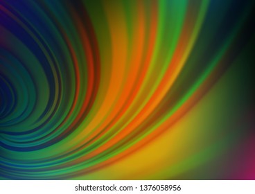 Dark Multicolor, Rainbow vector abstract bokeh pattern. A vague abstract illustration with gradient. Brand new design for your business.