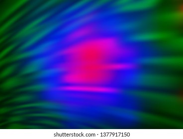 Dark Multicolor, Rainbow vector abstract blurred pattern. Glitter abstract illustration with an elegant design. The blurred design can be used for your web site.