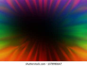 Dark Multicolor, Rainbow vector abstract background. Colorful abstract illustration with gradient. The background for your creative designs.