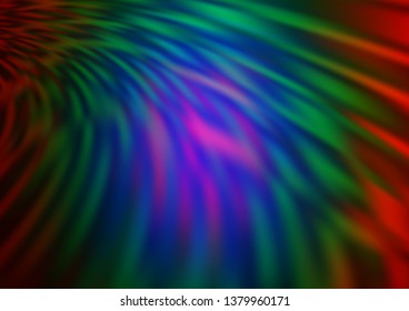 Dark Multicolor, Rainbow vector abstract bright background. Colorful abstract illustration with gradient. The best blurred design for your business.