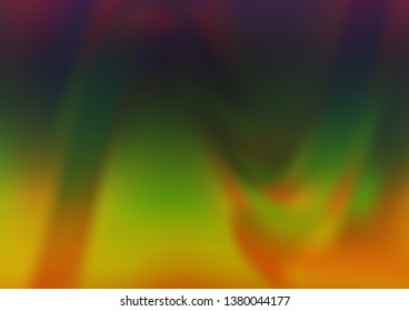 Dark Multicolor, Rainbow vector abstract bright background. Colorful illustration in blurry style with gradient. A completely new template for your design.