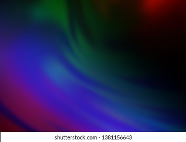 Dark Multicolor, Rainbow vector abstract bright template. Glitter abstract illustration with an elegant design. Brand new style for your business design.