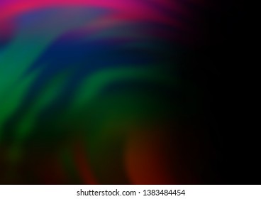Dark Multicolor, Rainbow vector abstract bokeh pattern. Glitter abstract illustration with an elegant design. The elegant pattern for brand book.