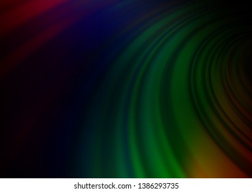 Dark Multicolor, Rainbow vector abstract background. A vague abstract illustration with gradient. A new texture for your design.