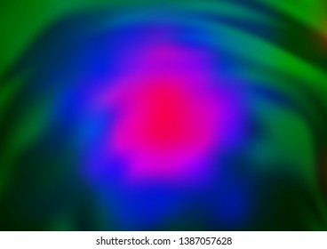 Dark Multicolor, Rainbow vector abstract template. Modern geometrical abstract illustration with gradient. The elegant pattern for brand book.