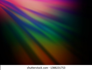 Dark Multicolor, Rainbow vector abstract bokeh pattern. A completely new color illustration in a bokeh style. Brand new design for your business.