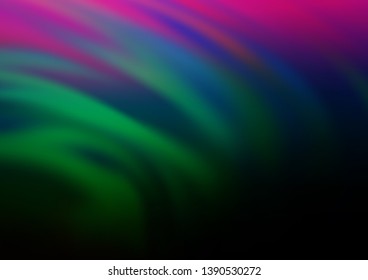 Dark Multicolor, Rainbow vector abstract template. Shining colorful illustration in a Brand new style. A new texture for your design.