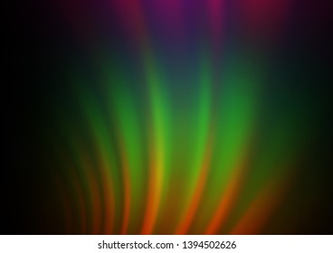 Dark Multicolor, Rainbow vector abstract blurred pattern. A completely new color illustration in a bokeh style. A completely new template for your design.